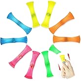 Novelty Place Mesh and Marble Fidget Toys 10 Pcs - Slide Push Squeeze Stress Relieve Anti-Anxiety for Adults & Kids - Mesh Te