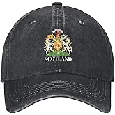 Scotland Flag Scottish Emblem Vintage Baseball Cap Unisex Trucker Hats Dad Hat Washed Denim Adjustable for Men