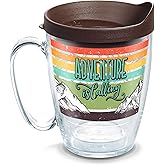 Tervis Adventure is Calling Made in USA Double Walled Insulated Tumbler Travel Cup Keeps Drinks Cold & Hot, 16oz Mug, Classic