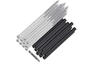 Xadnitu 10 Pieces 7" Gutter Screws with Ferrules and Driving Tool for Eave Gutters Fastening, Fixing, Replacing or Gutter Guards Sagging Solution