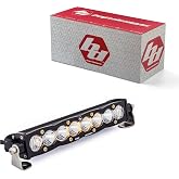 Baja Designs S8 10" LED Light Bar with Amber Backlight - Off-Road Lighting for Jeeps, Trucks, 4x4, UTV &amp; Overlanding - Driving/Combo Beam, Clear Lens