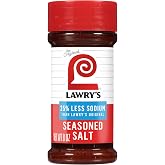Lawry&rsquo;s Seasoned Salt, 25% Less Sodium, No MSG Added, Kosher Certified, Staple, Versatile, All-Purpose Seasoning to Shake on Beef, Pork, or Poultry, 8 oz