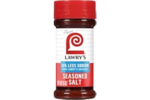 Lawry's 25% Less Sodium Seasoned Salt, 8 oz