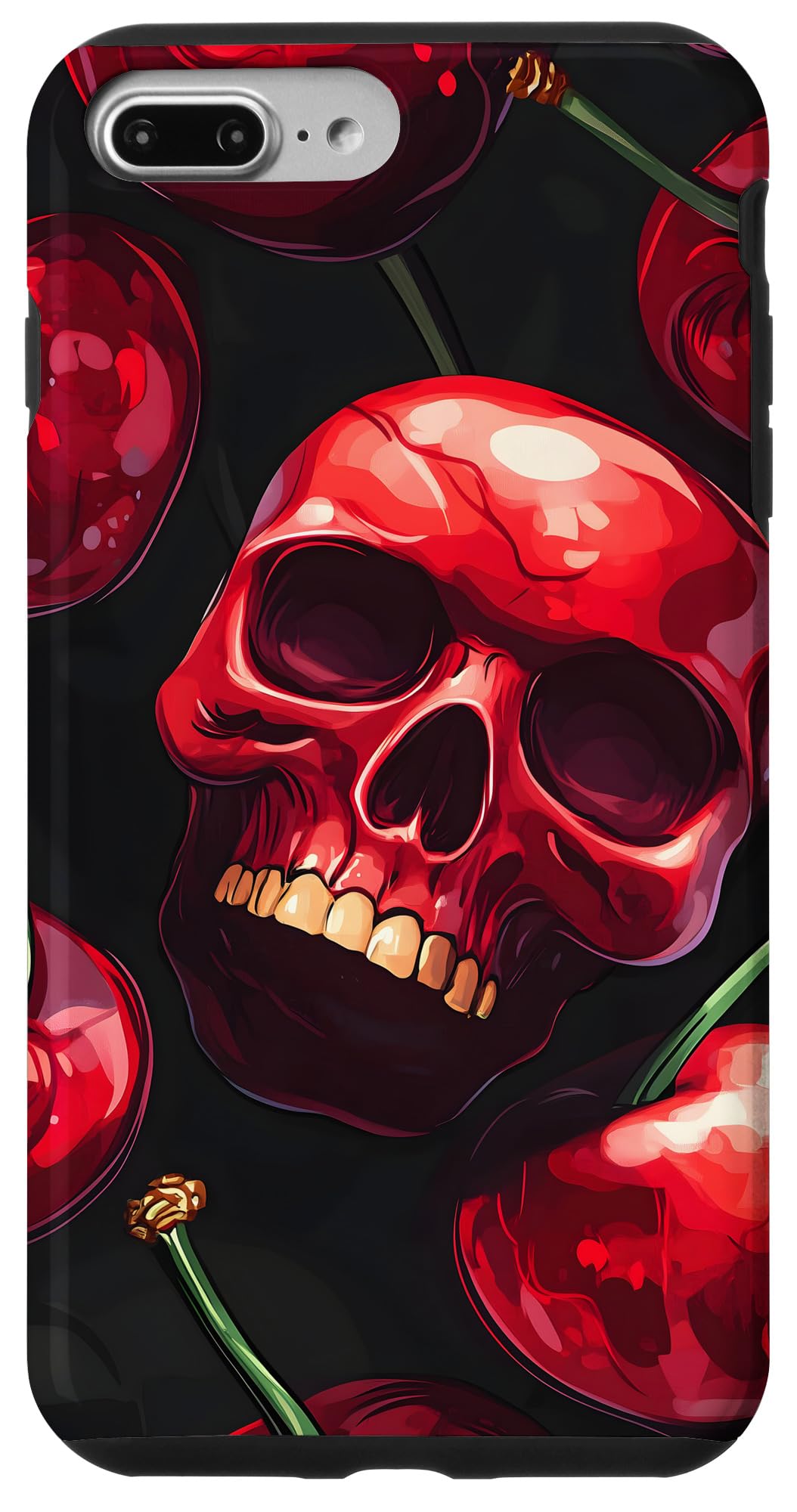 Cherry Skull Pattern Case for iPhone 7 Plus/8 Plus