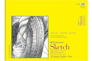 Pro-Art Strathmore 18-Inch by 24-Inch Spiral Sketch Book, 30-Sheet