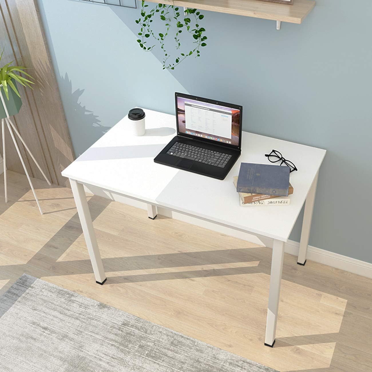 SogesHome Table de Bureau Table 100 x 60 cm Table pour Ordinateur AC3CB100SH Table compacte et