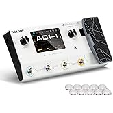 HOTONE Multi-Effects Pedal Dual Effect Chains with Expression Pedal FX Loop MIDI I/O Stereo OTG USB Audio Interface Touch Screen Ampero II(Include 10 PCS Additional Footswitch Toppers)