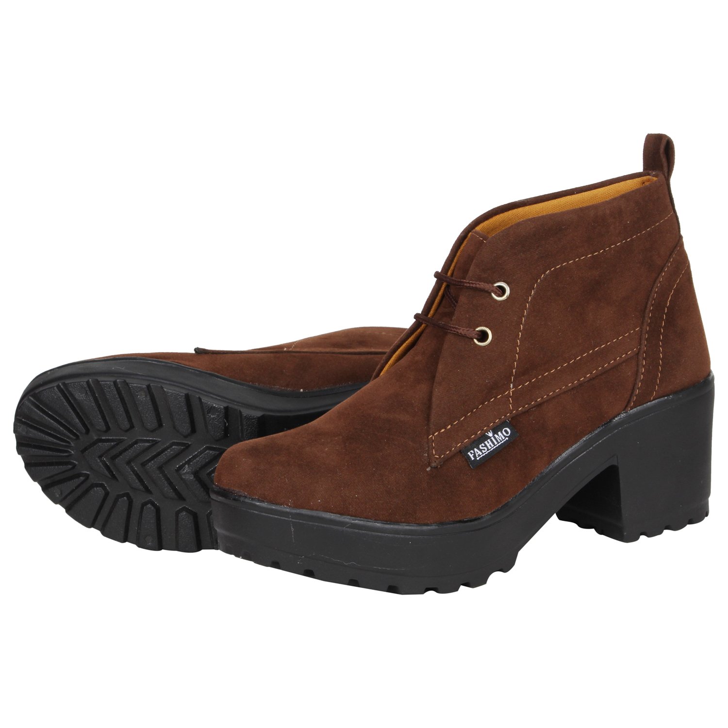 fashimo beautiful suede leather look ankle lenght boot women from