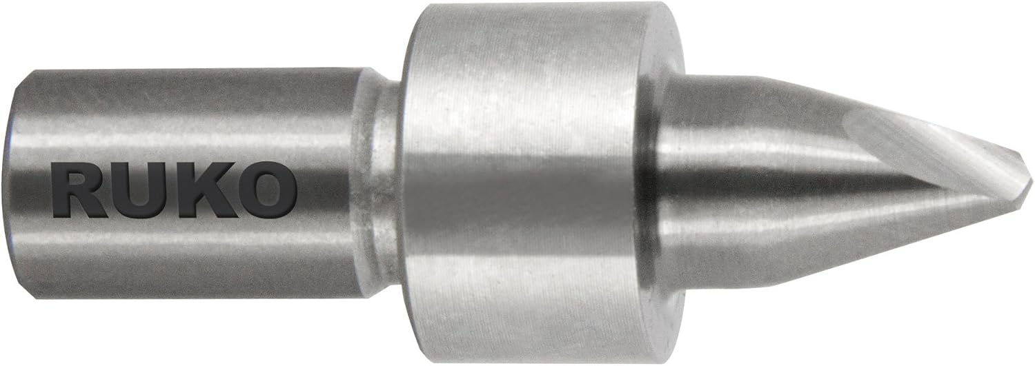 Ruko Tungsten Carbide Flow Drill Bit with Self Centre Tip, Bright Finish, M6 Thread, R274006, Schwarz, M 6