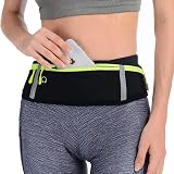 LocoJoy Running Belt Reflective Strip Fits 24-47 Inch Waist 6.5 Inch Phone