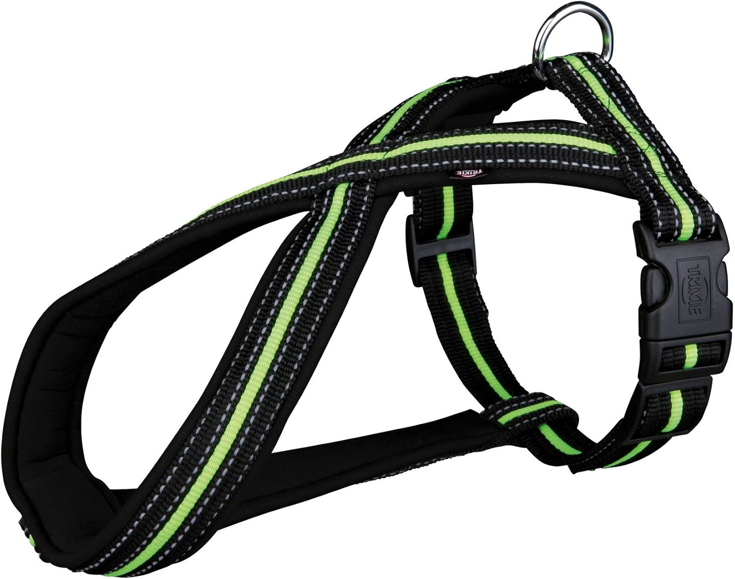 Trixie Fusion Touring Dog Harness, 45 70 cm x 23 mm, Black/Green