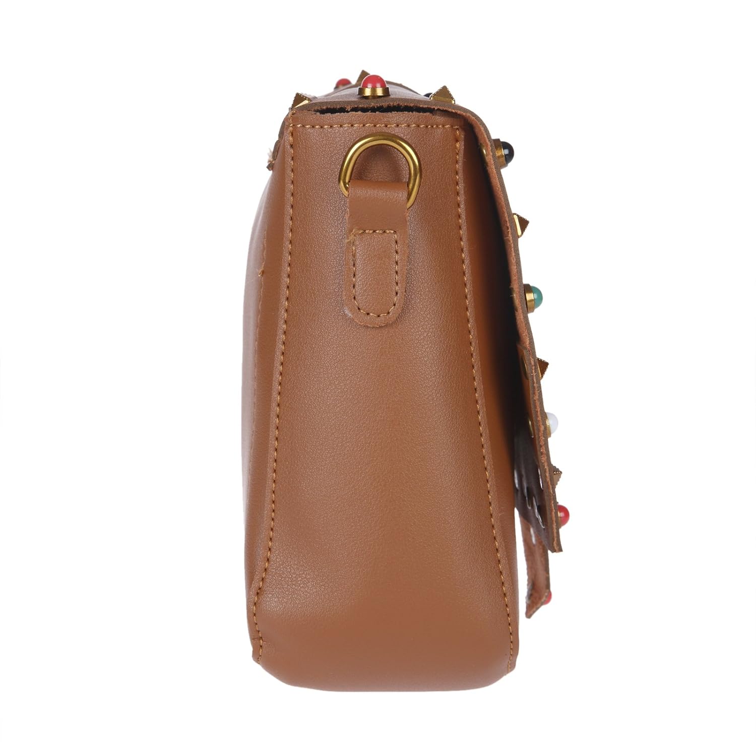 fur jaden tan sling bag for women