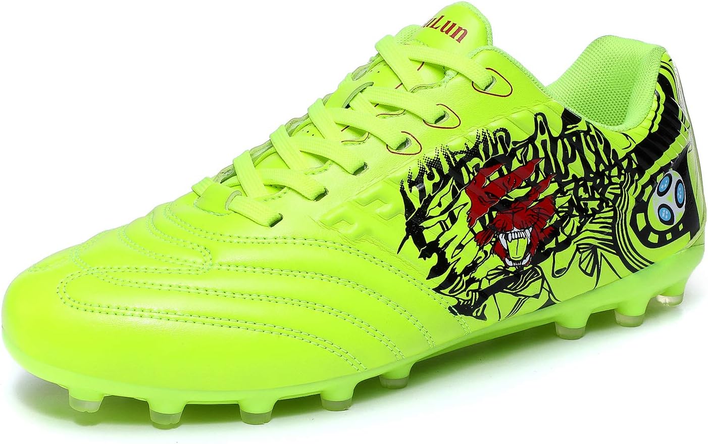 Lynxmko Men's Cleats Soccer Shoes Athletic Lightweight Running Outdoor Turf Comfortable Training Football Shoes