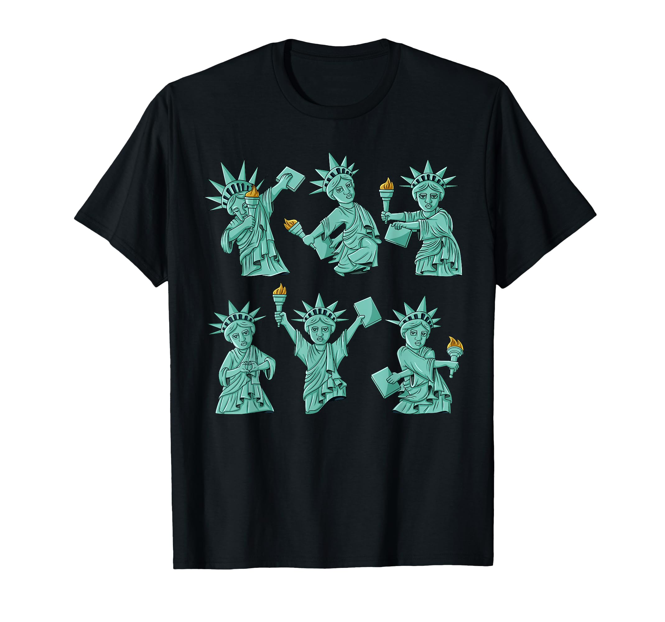 Photo 1 of ** ASPHALT ** Dancing Statue Of Liberty 4th Of July USA Boys Girls Kids T-Shirt 3T 