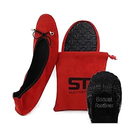Silky Toes Foldable Flats for Women Purse Ballet