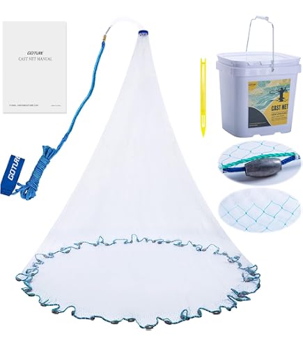 Amazon.com : Calusa Cast Net - 5/8 Inch x 12 Foot : Sports & Outdoors
