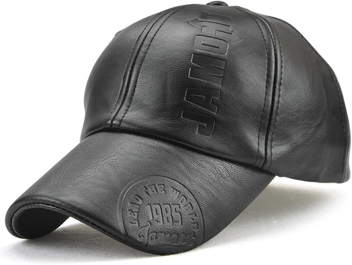 vintage leather baseball cap