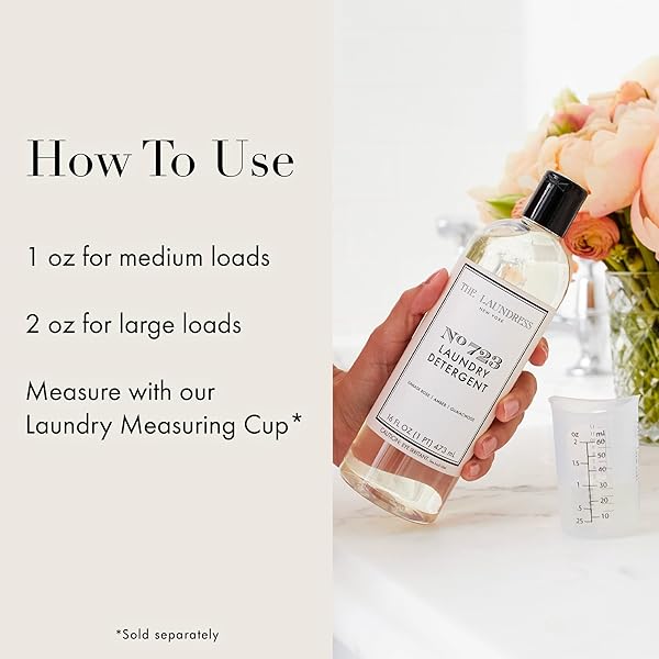 THE LAUNDRESS NO. 723 LAUNDRY DETERGENT, ROSE INSPIRED SCENT, CONCENTRATED LAUNDRY DETERGENT LIQUID, TOUGH ON STAINS, NO. 723 SCENT, 16 OZ.