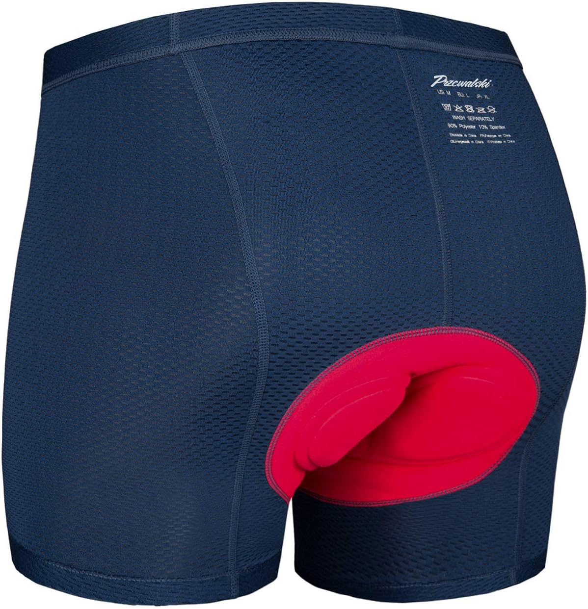 Przewalski Mens Cycling Underwear Shorts 3D Padded Bike Bicycle Riding MTB Liner- Verified Fit&Comfort