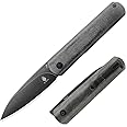 Kizer Feist(XL) Folding Pocket Knife 3.35 In 154CM Blade Steel Pocket Knife Black Micarta Handle EDC Knife for Men Women Camping Hunting Survival Hiking Fishing V4499C2
