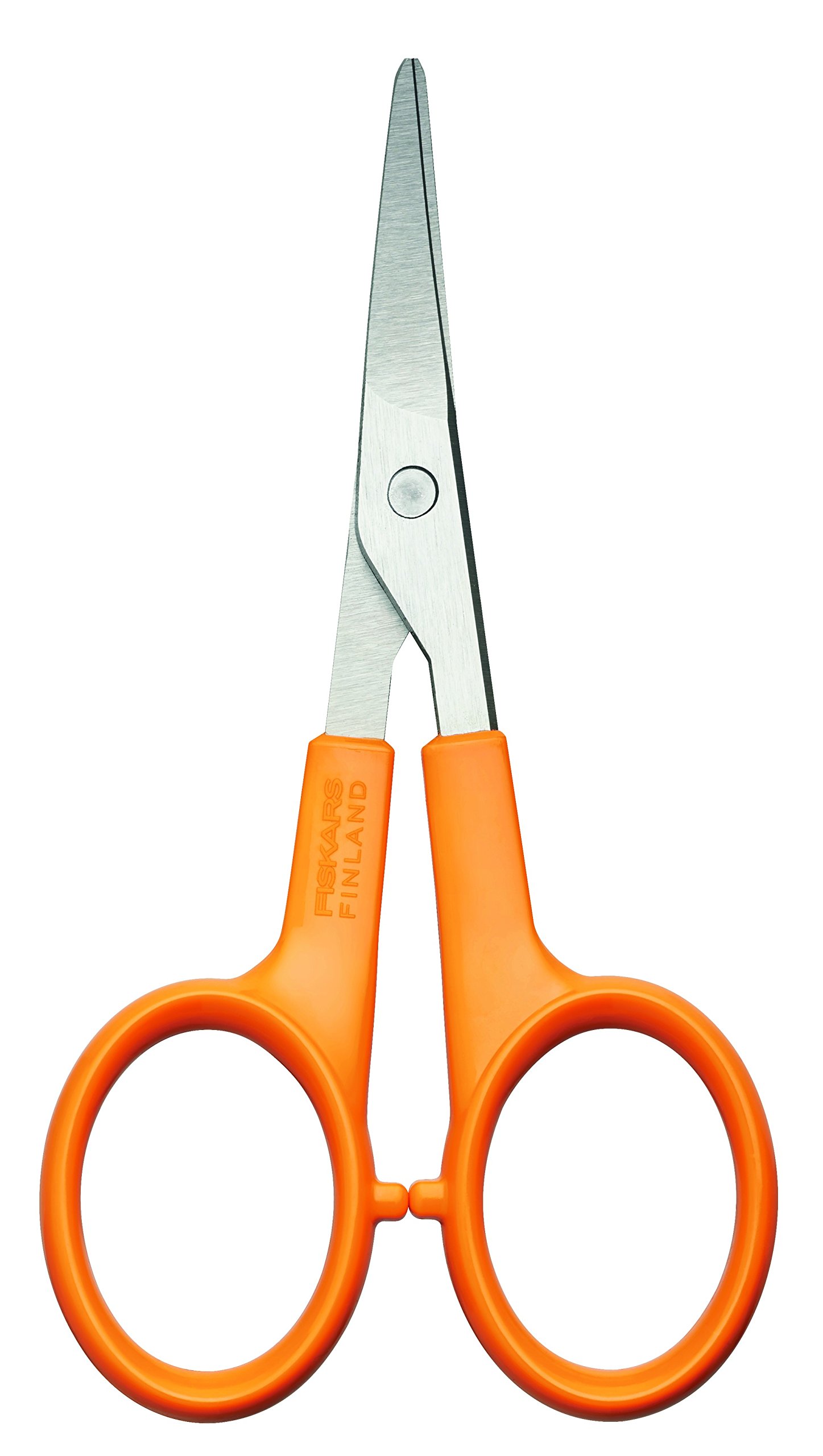 Fiskars Manicure scissors, curved, scissor length 10 cm, quality steel/plastic, Classic, 1000813, orange