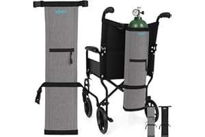 Vive Oxygen Tank Holder for Wheelchair - Portable Medical Cylinder Backpack for Travel - Carrier Accessories Bag for Walker, 