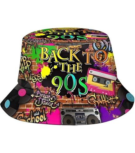 Kmxzint 80s 90s Outfits for Women Men Fashion Retro 80s 90s Bucket