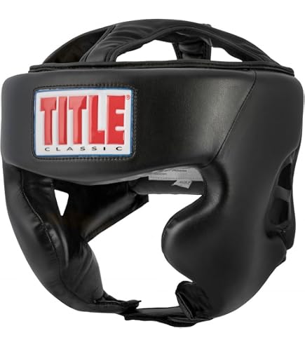 Amazon.com : Title Gel World Full Face Training Headgear, Black