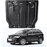 Scnoifxx Front Engine Splash Shield Fit for Dodge Journey 2011-2020 Direct Replacement Engine Splash Guard Engine Guard Mud Flaps for Underbody Protection