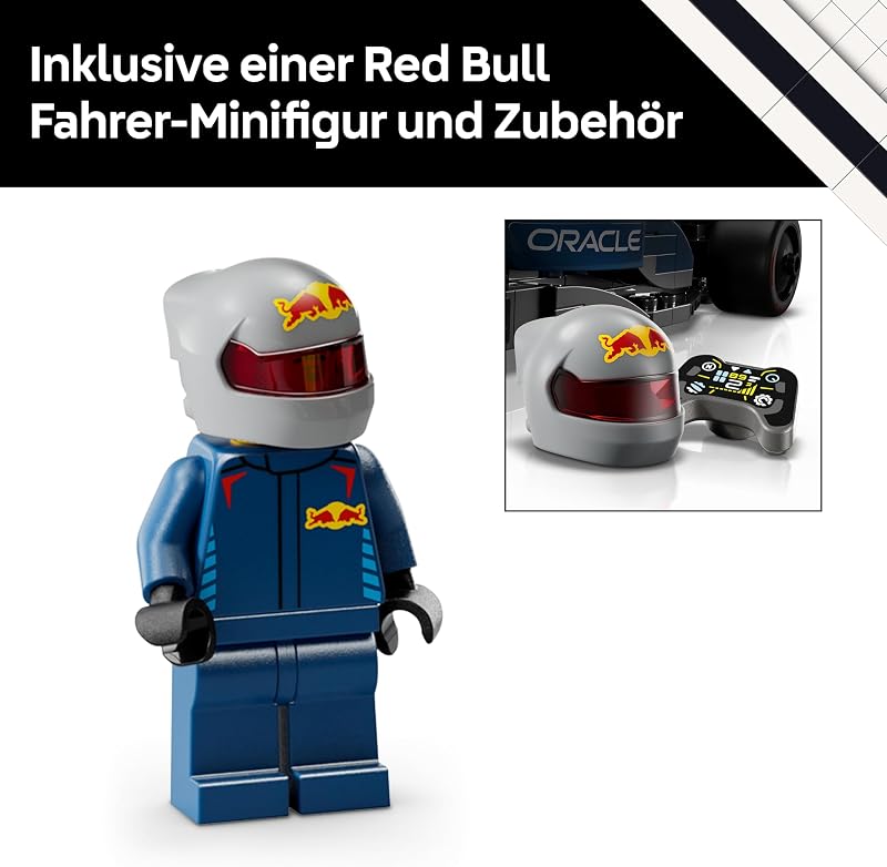 Speed Champions Oracle Red Bull Racing RB20 F1 Rennauto - Modell für Erwachsene mit Formel 1 Minifigur zum Sammeln - Ausstellungsstück und Geschenk für Fans von Motorsport & Rennwagen 77243