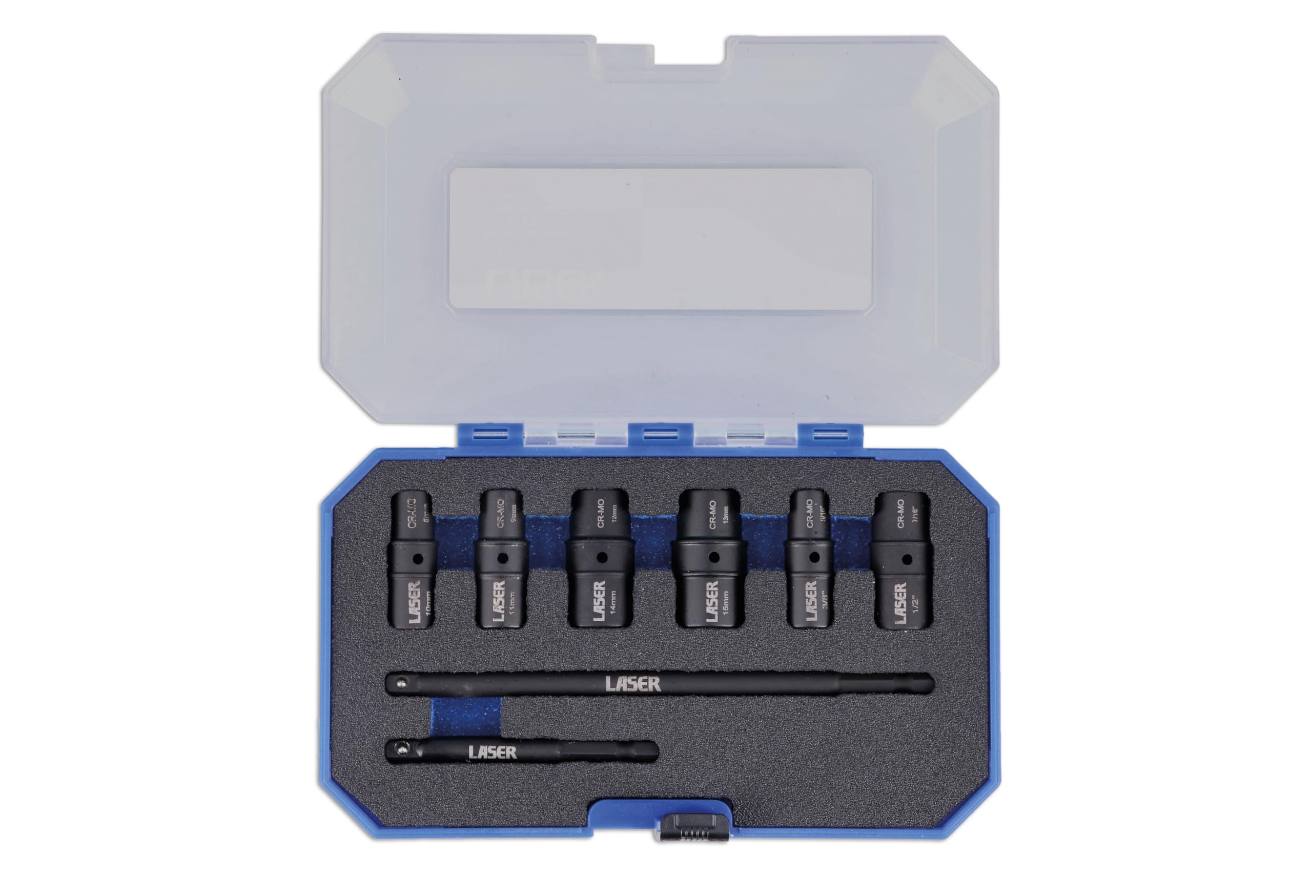 Laser 8905 Double Ended Thin Wall Socket Set 1/4 "D 8pc