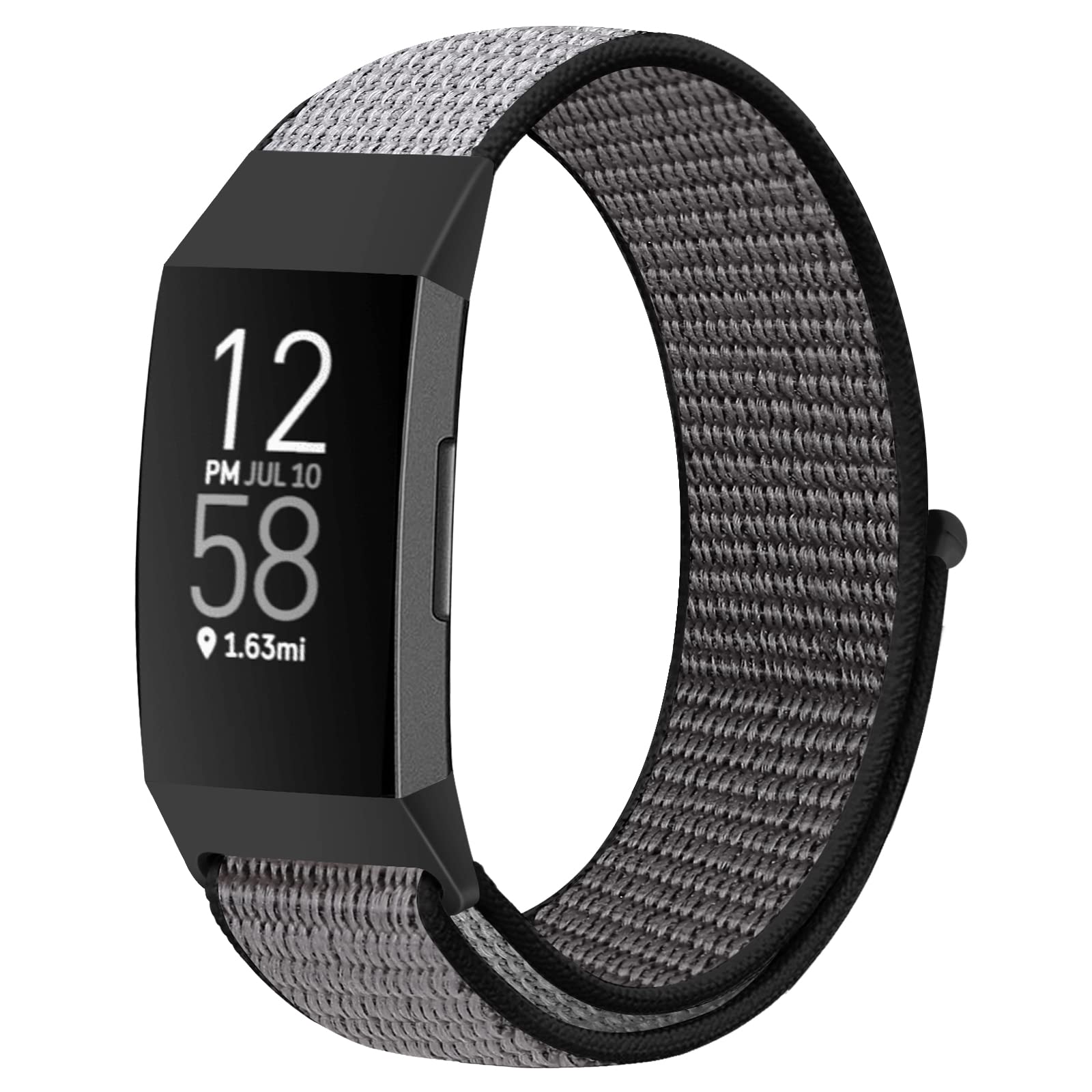 Runostrich Nylon Watch Straps Compatible with Fitbit Charge 4/Charge 3/SE, Soft Adjustable Replacement Wristband Breathable Sport Strap with Band for Women Men