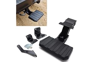 ACERIDE Rear Bed Step Tailgate Bedstep Compatible with F150 2024 2025 Swing Tailgate Center Door, Folding Truck Step Retractable Bumper Tailgate Step VRL3Z-17A958-A — Not for Drop Tailgate