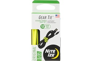 Nite Ize GTPP6-A1-R8 Gear Reusable Rubber Twist Tie ProPack (12-Pack, 6" - 12 Pack, Colors May Vary, 12 Count