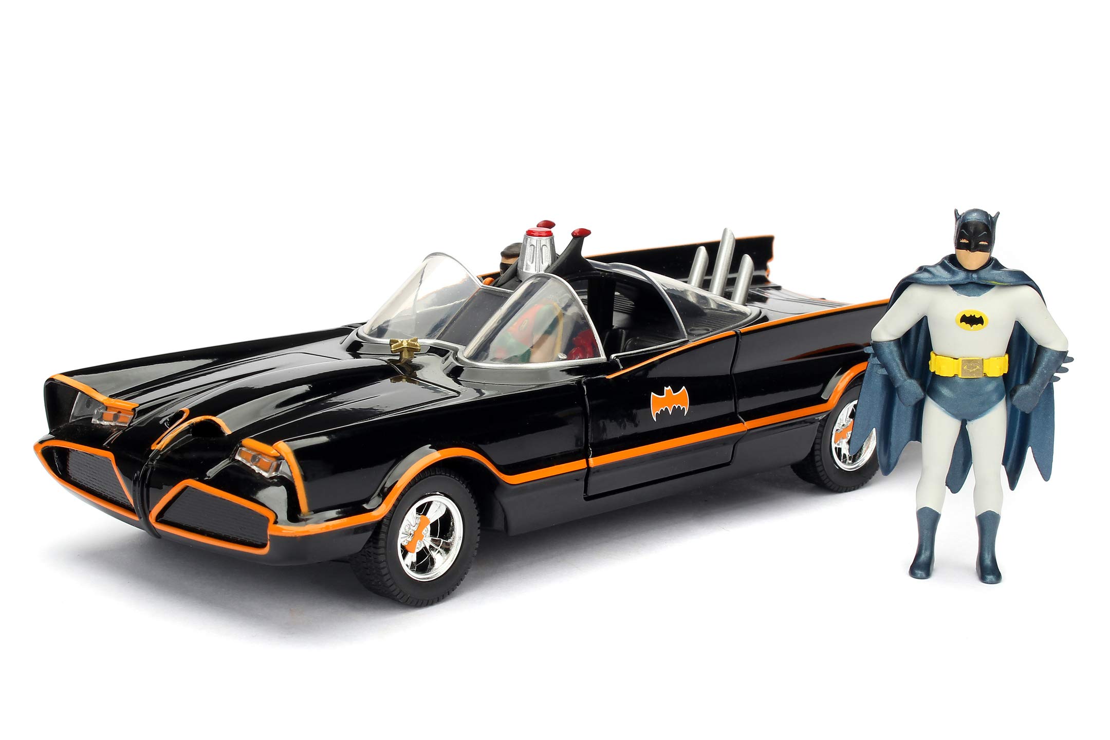 Jada Batman 1966 Classic Batmobile Scale Die -Cast Replica, Multi-coloured, Escala 1:24