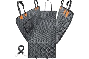 URPOWER Dog Car Seat Cover for Pets 100% Waterproof Seat Cover Hammock 600D Heavy Duty Scratch Proof Nonslip Durable Soft Bac