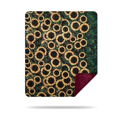 Denali Ultimate Comfort Floral Throw Blanket, Plush, Hand-Stitched, Super Cozy Blankets Made in The USA, Wisconson Home