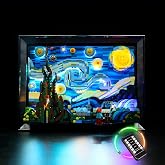 BrickBling Light Compatible with Lego Vincent Van Gogh - The Starry Night | (Bricks Not Included), DIY Lighting Compatible with Lego Starry Night 21333 RC Version