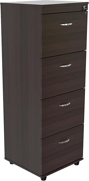 Amazon Com Inval America Uffici Commercial Collection 4 Drawer File Cabinet Furniture Decor