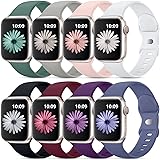 DaQin 8 Pack Sport Bands Compatible with Apple