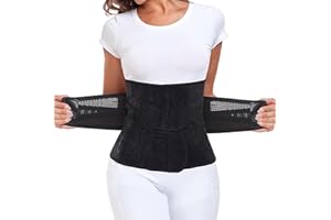 Postpartum Belly Wrap Waist Cincher – Post Partum Women Belly Belt (Black, L)
