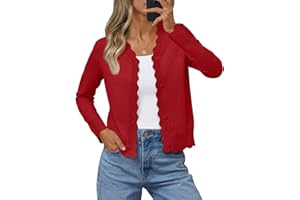 LILLUSORY Womens Cardigan Sweaters Long Sleeve Casual Lightweight Button Down V-Neck Fall Clothes 2025