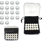 Sihdnok 18 Pairs Pearl Veil Weights – Double-Sided Magnetic Bridal Clips, Secure Outdoor Wedding Veils Without Damage