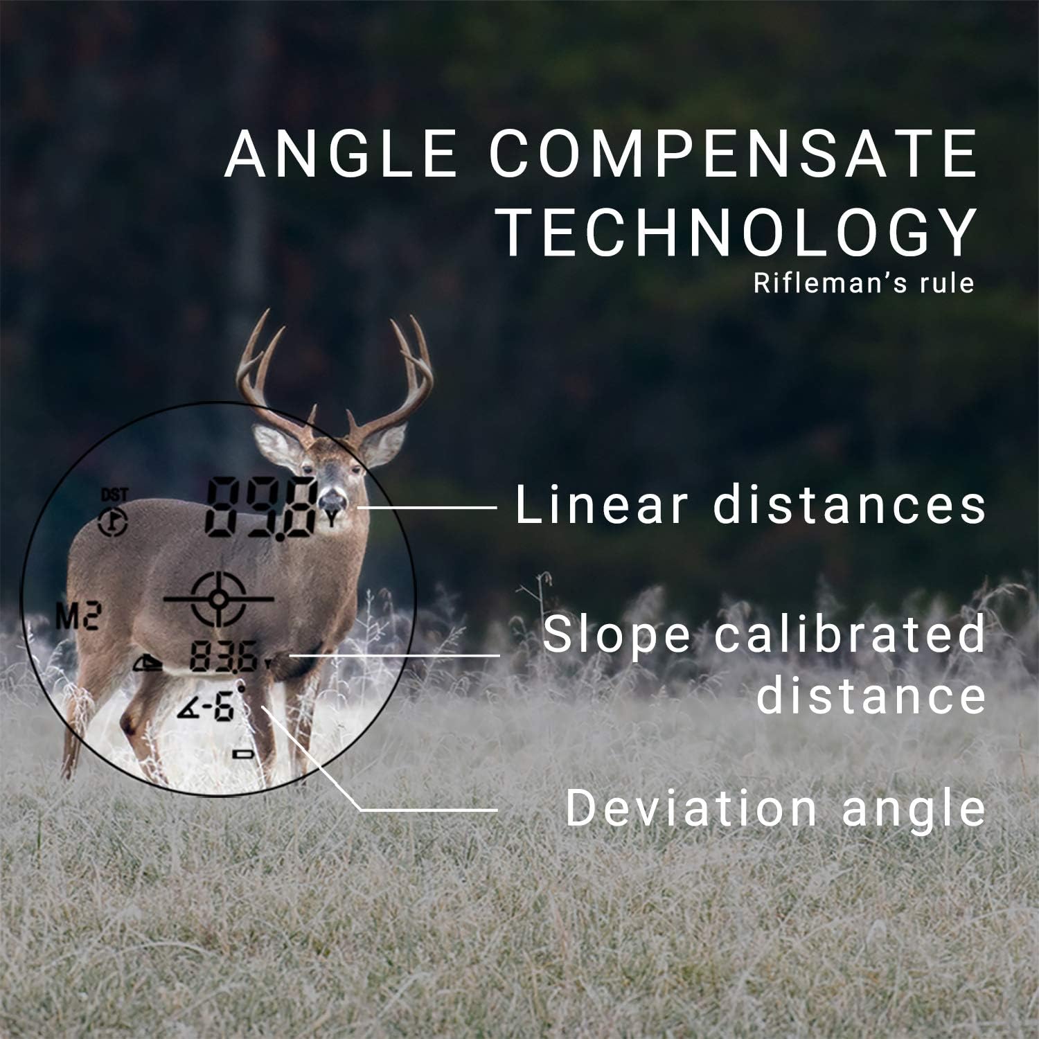 AILEMON 6X Laser Range Finder Rechargeable for Hunting Bow Rangefinder Distance Measuring Outdoor Wild 650/1200Y with Slop Flaglock High-Precision Continuous Scan (CAMO1) : Sports & Outdoors
