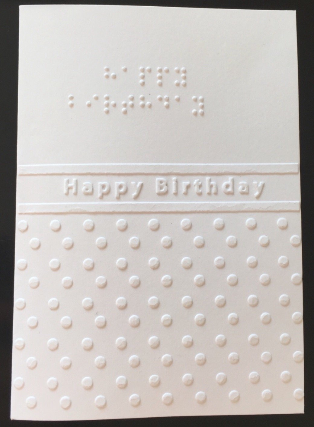 Braille Birthday Cards Card Design Template