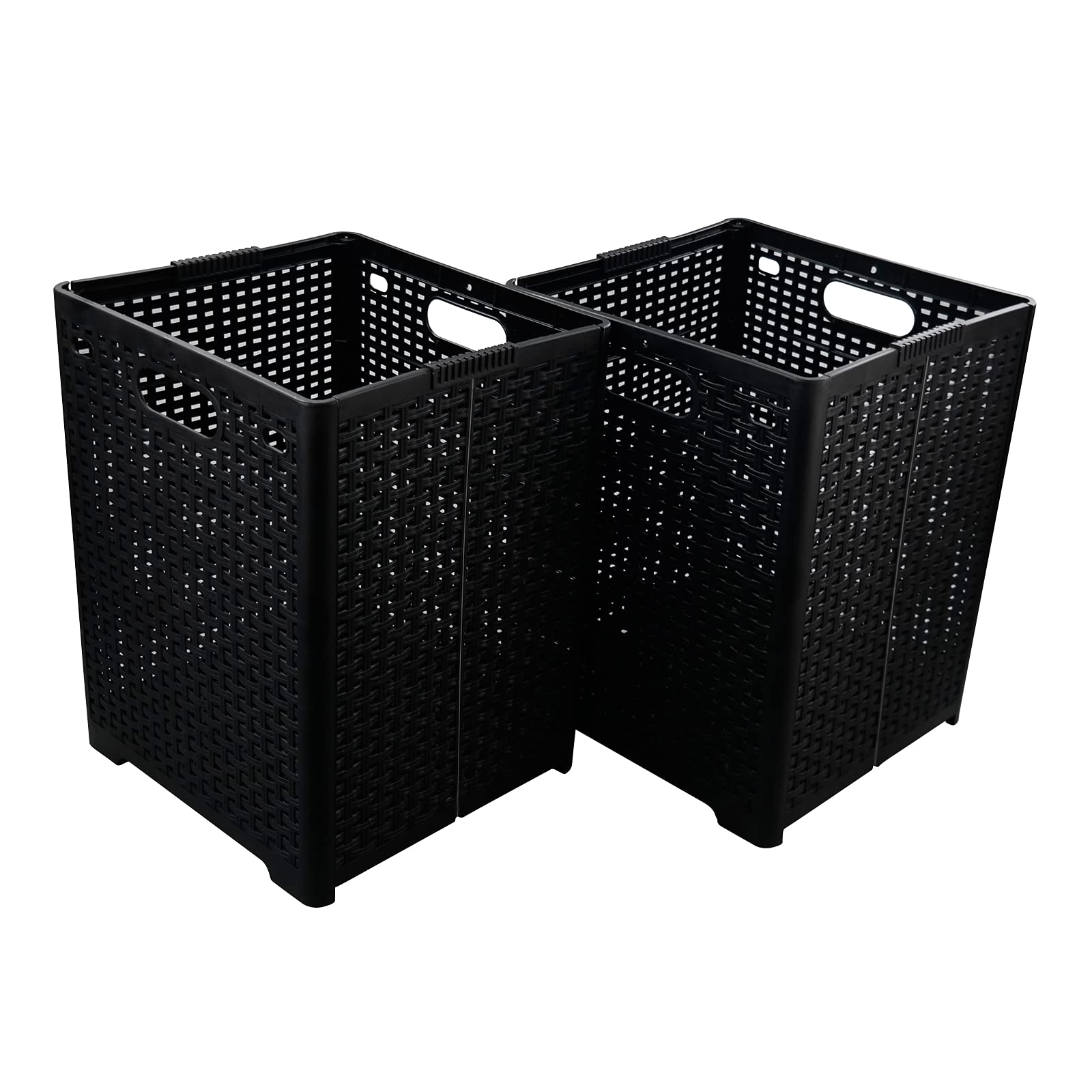 Photo 1 of Neadas 42L Plastic Foldable Laundry Basket, Plastic Laundry Hamper for Wet Towels and Clothes, 2 Packs