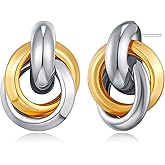 Gold Geometric Drop Dangle Earrings for Women Long Link Dangle Earrings Jewelry Gift