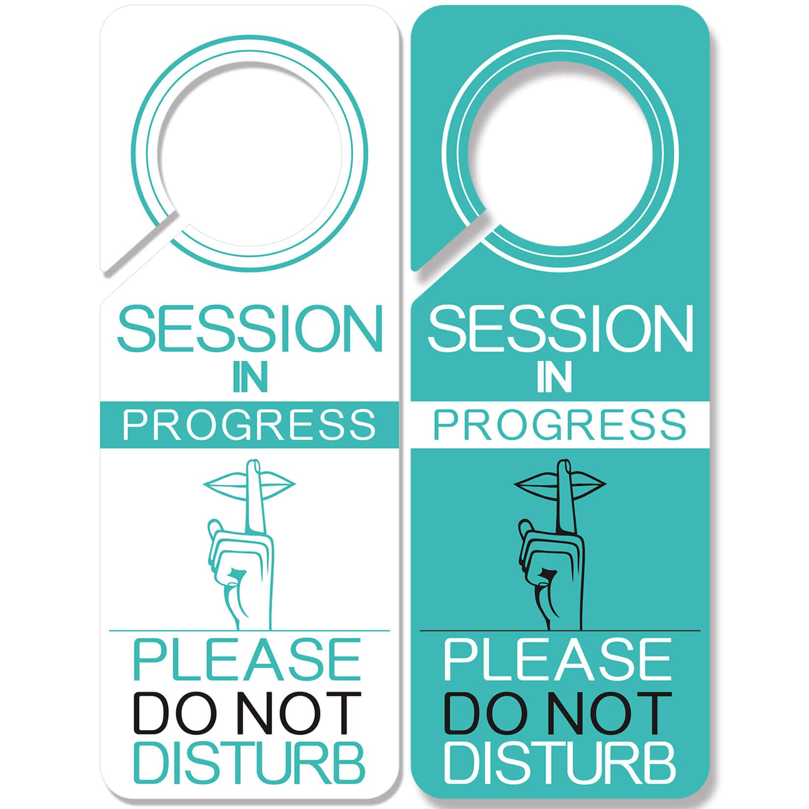 Photo 1 of 2 Pack Do Not Disturb Door Hanger Sign Funny, in Session Sign for Therapists, Massage, Spa Treatment, Counseling Sessions, Using in Any Places Like Deal for Offices, Clinics, Law Firms Gifts