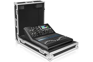 Sound Town ATA Plywood Mixer Case with Interior Foam Protection and Built-in Wheels for Midas M32R Digital Mixer (STRC-M32R)