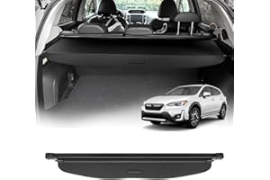 Powerty Compatible with Cargo Cover Subaru Crosstrek and Impreza 2018-2023 Accessories Rear Trunk Security Cover Retractable Trunk Cover Shielding Shade (Not Fit for Plug-in and Hybrid Models)